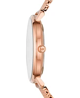 Michael Kors Women's Pyper Rose Gold-Tone Stainless Steel Mesh Bracelet Watch 38mm