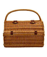 Picnic at Ascot Yorkshire Willow Basket with Service for 4