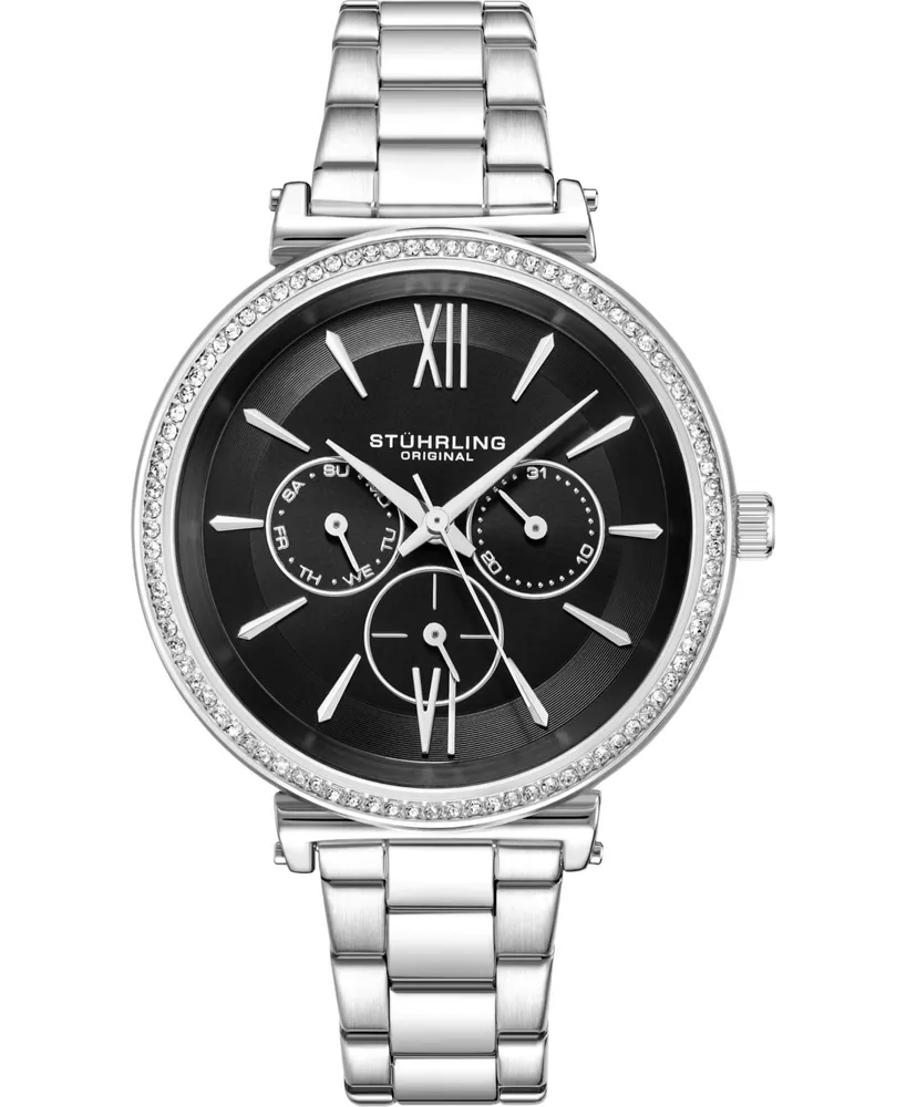 Stuhrling Original Women's Multi-Function, Silver Case and Bracelet, Silver Dial  Watch | CoolSprings Galleria