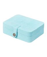 Mele & Co. Giana Plush Fabric Jewelry Box with Lift Out Tray