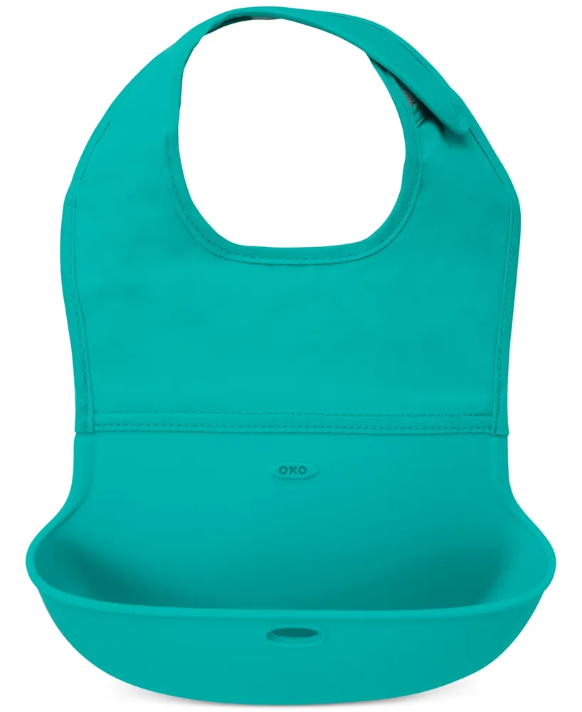 Oxo Tot 2-Pack Roll Up Bib in Grey/Teal
