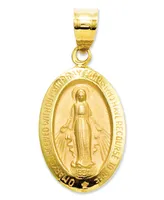 14k Gold Charm, Miraculous Medal Charm