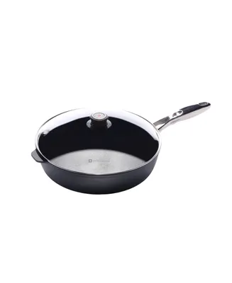 Swiss Diamond Hd Saute Pan with Lid and Stainless Steel Handle - 12.5" , 5.8 Qt