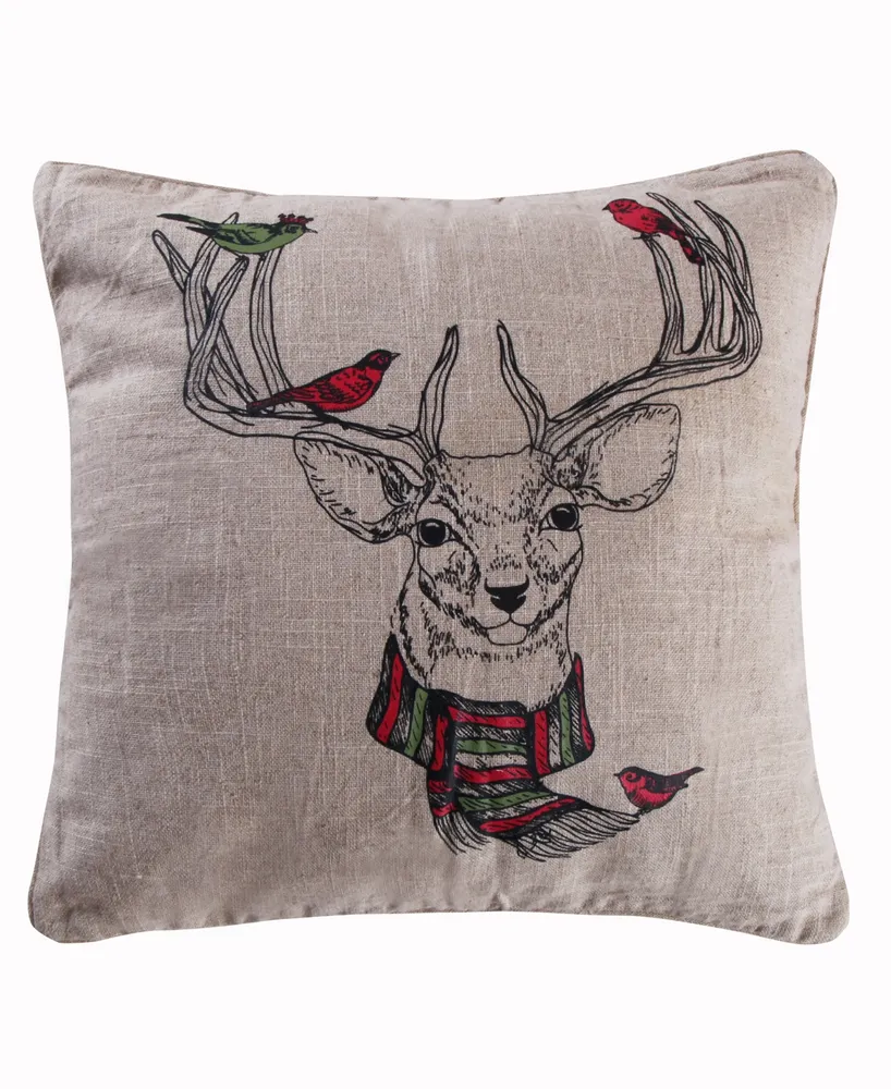 Levtex Spruce Deer Decorative Pillow, 14" x 18"