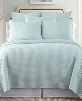 Levtex Cross Stitch Stitching 2-Pc. Sham Set, European