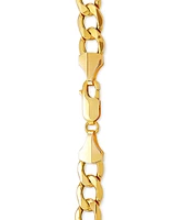 Italian Gold 22" Curb Link Chain Necklace (7mm) in 10k Gold