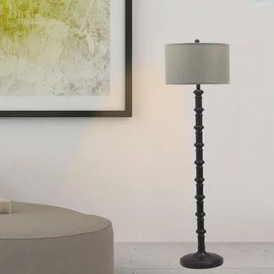 Fangio Lighting's 1597ORB 63" Metal Stacked Floor Lamp