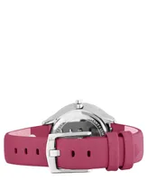 Furla Women's Pin Pink Dial Calfskin Leather Watch