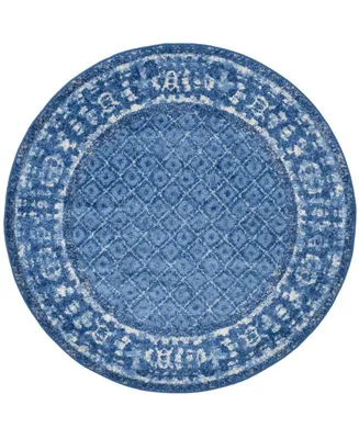 Safavieh Adirondack Light Blue and Dark Blue 6' x 6' Round Area Rug