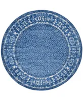 Safavieh Adirondack Light Blue and Dark Blue 6' x 6' Round Area Rug