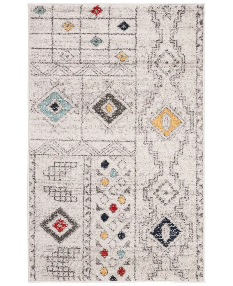 Safavieh Adirondack 206 Light Gray and Aqua 3' x 5' Area Rug