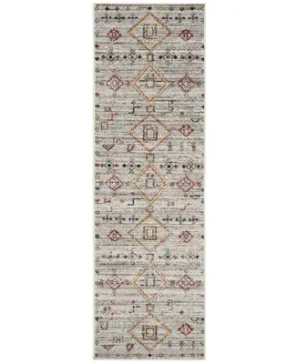 Safavieh Adirondack 208 Light Grey and Red 2'6" x 8' Sisal Weave Runner Area Rug