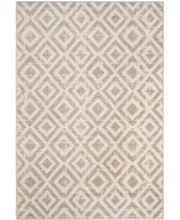 Safavieh Amsterdam AMS105 Ivory and Mauve 4' x 6' Outdoor Area Rug