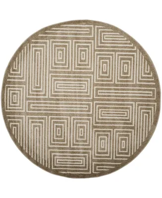 Safavieh Amherst AMT430 Wheat and Beige 7' x 7' Round Area Rug