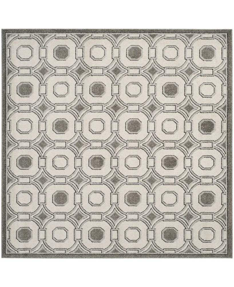 Safavieh Amherst AMT431 Ivory and Gray 7' x 7' Square Area Rug