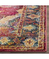 Safavieh Crystal CRS508 Ruby and Navy 5' x 8' Area Rug