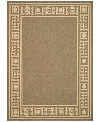 Safavieh Courtyard CY5143 Dark Beige and Beige 8' x 11' Outdoor Area Rug