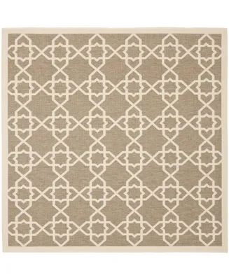 Safavieh Courtyard CY6032 and Beige 6'7" x 6'7" Square Outdoor Area Rug