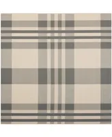 Safavieh Courtyard CY6201 Gray and Bone 6'7" x 6'7" Square Outdoor Area Rug