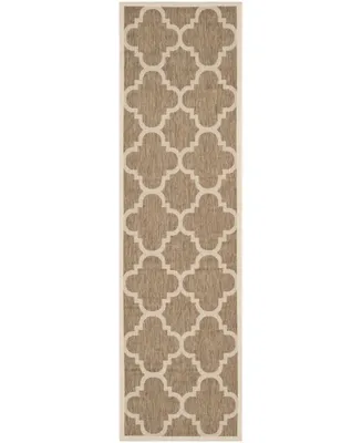 Safavieh Courtyard CY6243 Brown 2'3" x 8' Sisal Weave Runner Outdoor Area Rug