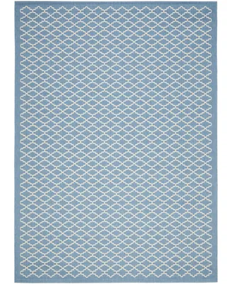 Safavieh Courtyard CY6919 Blue and Beige 8' x 11' Sisal Weave Outdoor Area Rug