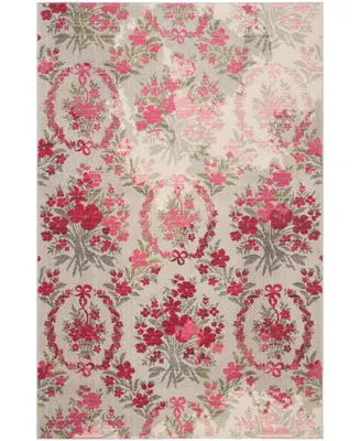 Safavieh Monaco MNC205 Ivory and Pink 5'1" x 7'7" Area Rug