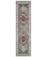 Safavieh Monaco MNC246 Violet and Light Blue 2'2" x 8' Runner Area Rug