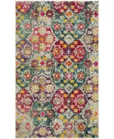 Safavieh Monaco MNC248 Gray and Fuchsia 3' x 5' Area Rug