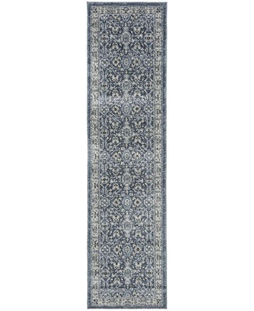 Safavieh Charleston CHL412 Navy and Creme 2' x 8' Runner Area Rug