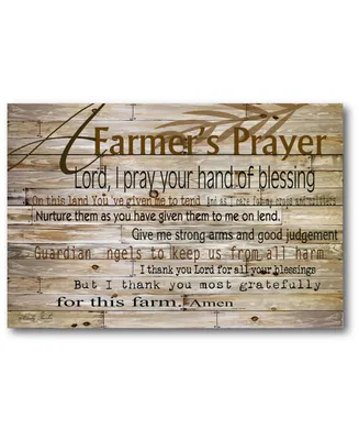 Courtside Market A Farmer's Prayer Gallery-Wrapped Canvas Wall Art - 12" x 18"