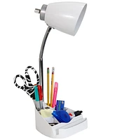 Limelight's Gooseneck Organizer Desk Lamp with iPad Tablet Stand Book Holder and Usb port