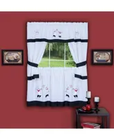 Achim Gourmet Embellished Cottage Window Curtains