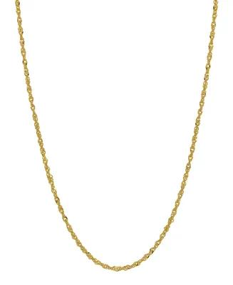 Singapore Link 18" Chain Necklace (1.1mm) in 18k Gold