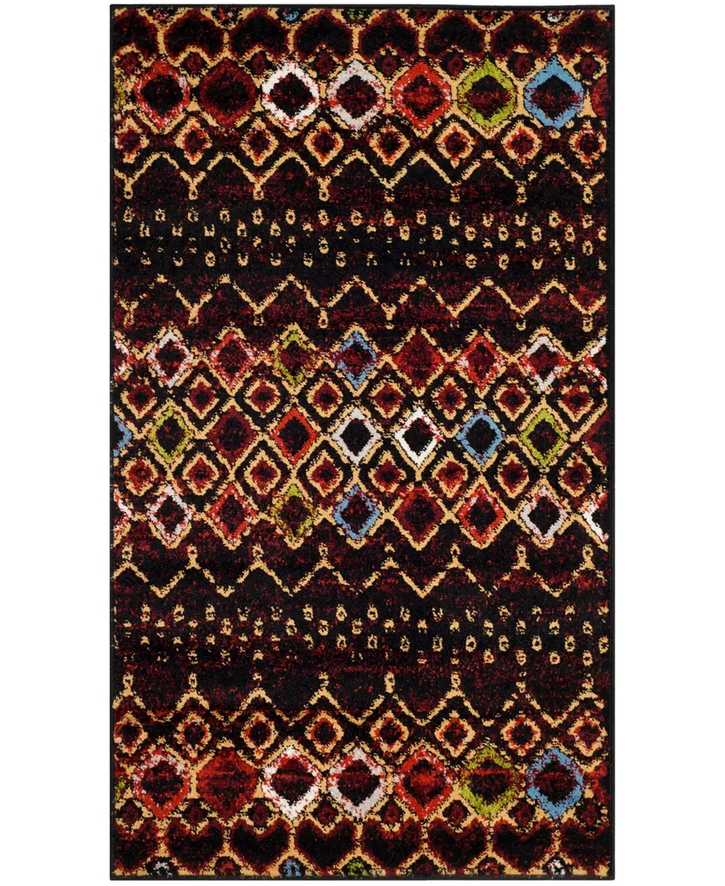 Safavieh Amsterdam AMS108 and Multi 3' x 5' Outdoor Area Rug