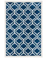 Safavieh Amherst AMT402 Navy and Beige 4' x 6' Area Rug