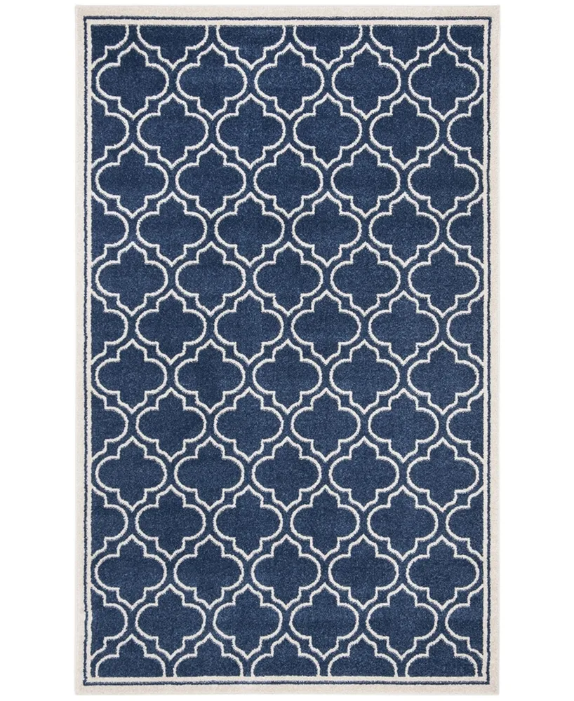 Safavieh Amherst AMT412 Navy and Ivory 10' x 14' Area Rug