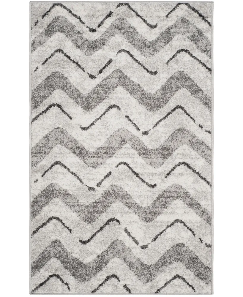 Safavieh Adirondack 121 Silver and Charcoal 3' x 5' Area Rug