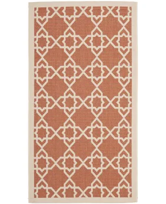 Safavieh Courtyard CY6032 Terracotta and Beige 2' x 3'7" Rectangle Outdoor Area Rug