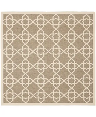 Safavieh Courtyard CY6032 and Beige 7'10" x 7'10" Square Outdoor Area Rug