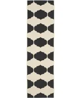 Safavieh Courtyard CY6162 Beige and Black 2'3" x 12' Sisal Weave Runner Outdoor Area Rug