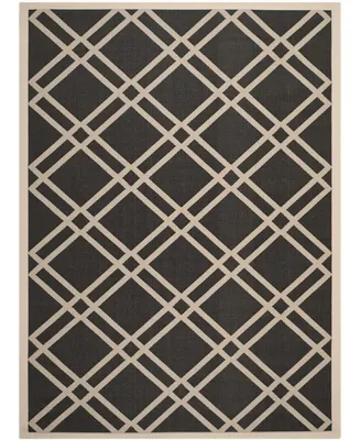 Safavieh Courtyard CY6923 Black and Beige 9' x 12' Sisal Weave Outdoor Area Rug