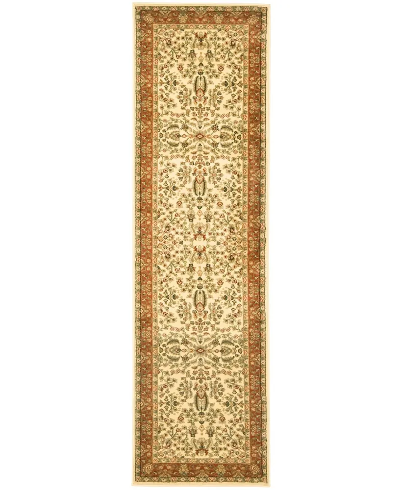 Safavieh Lyndhurst LNH214 Ivory and Rust 2'3" x 10' Runner Area Rug