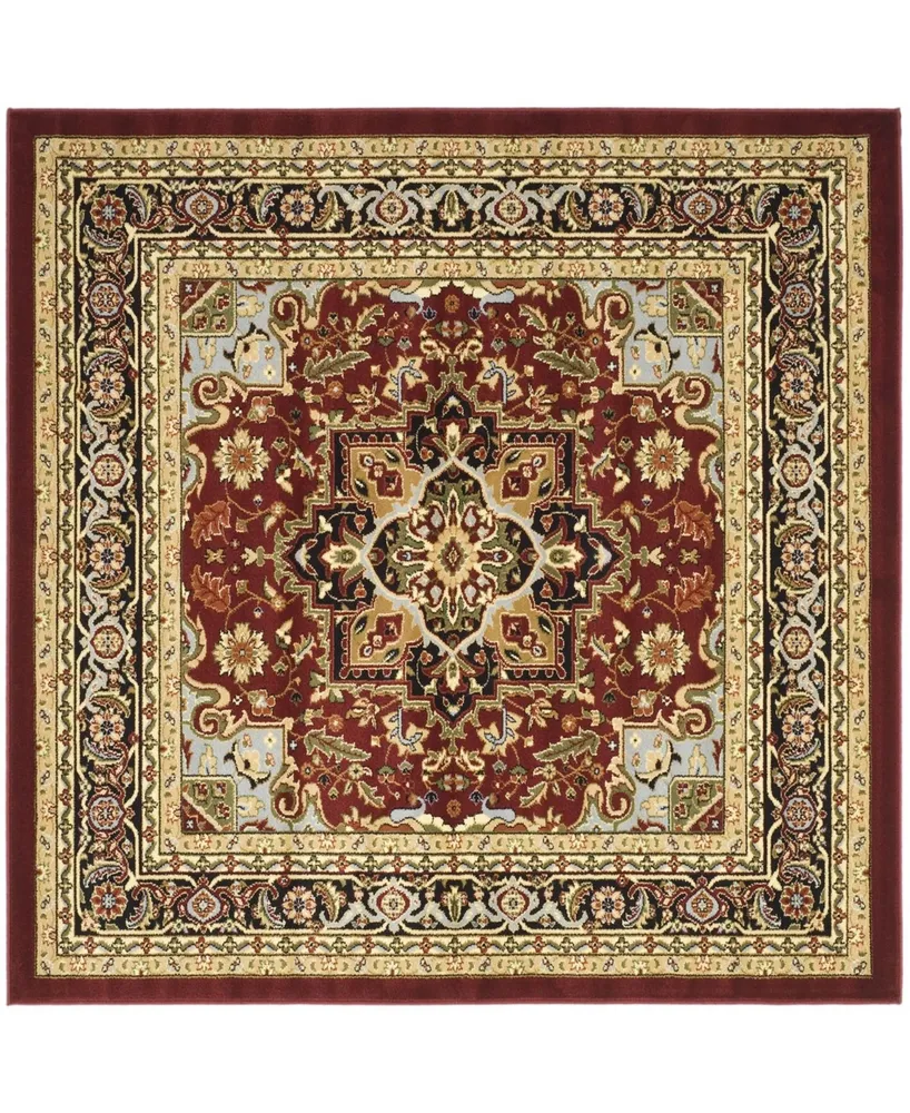 Safavieh Lyndhurst LNH330 and Red 8' x 8' Square Area Rug