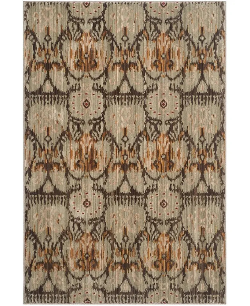 Safavieh Infinity INF553 Green and Brown 9' x 12' Area Rug