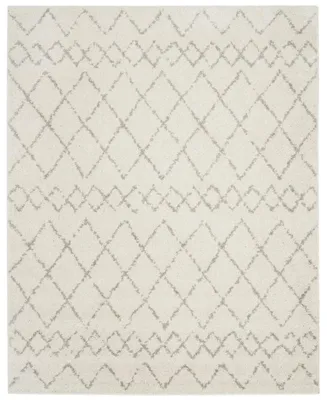 Safavieh Berber Shag BER165 Cream and Light Gray 9' x 12' Area Rug