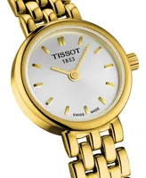 Tissot Women's Swiss T-Lady Lovely Gold-Tone Pvd Stainless Steel Bracelet Watch 19.5mm