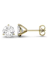 Moissanite Martini Stud Earrings (2 ct. t.w. Diamond Equivalent) in 14k White or Yellow Gold