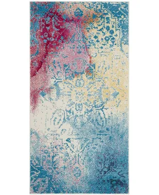 Safavieh Watercolor WTC620 Light Blue and Light Yellow 2'7" x 5' Area Rug