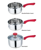 Culinary Edge 4 Piece Double Boiler Set - 3QT