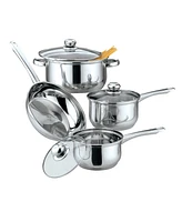 Culinary Edge High Quality 7 Piece Stainless Steel Cookware Set